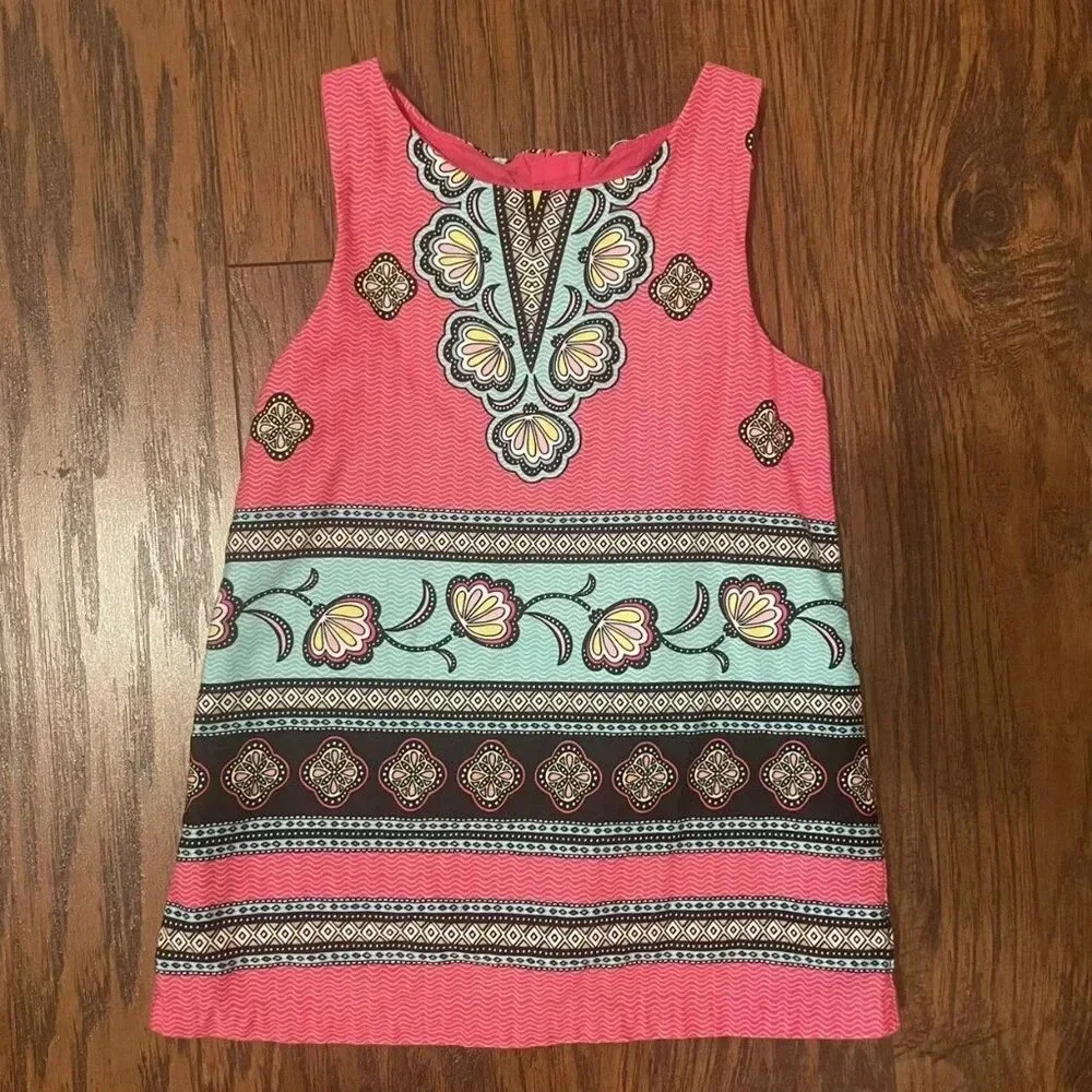 Genuine Kids By Oshkosh Pink Paisley Dress